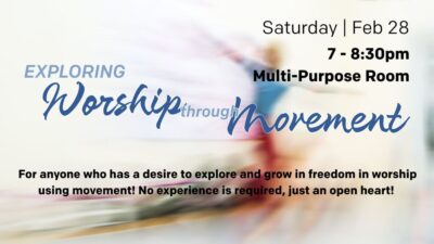 Exploring Worship Through Movement