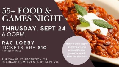 55+ Games and Food Night